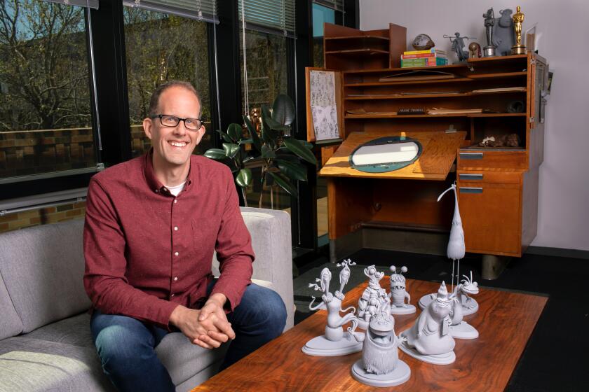 FOR ENVELOPE SOUL COVER STORY RUNNING 3/19/21***Chief Creative Officer Pete Docter is photographed in his office on March 3, 2020 at Pixar Animation Studios in Emeryville, Calif. (Photo by Deborah Coleman / Pixar)