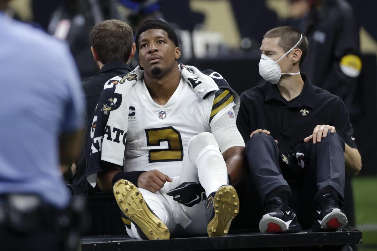 Saints lose Jameis Winston to 'significant' knee injury - The San Diego  Union-Tribune