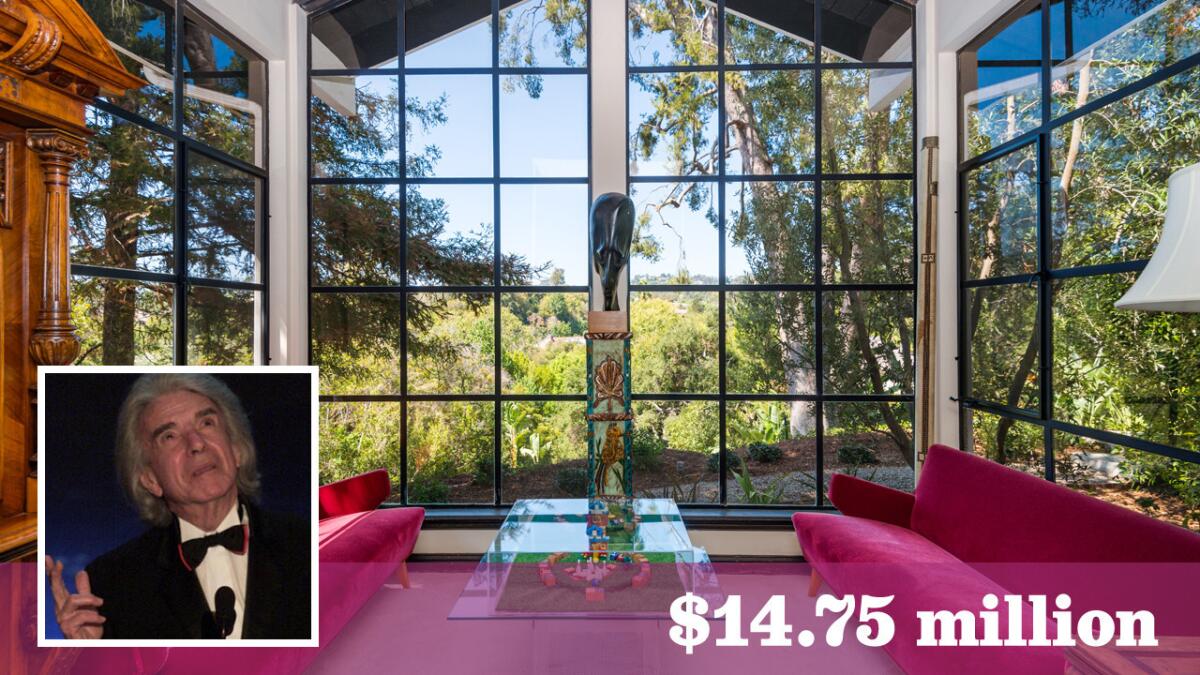 The Beverly Hills home of late filmmaker Arthur Hiller, who died in August, is one the market for $14.75 million.