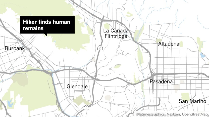 Map shows approximate location where remains were found