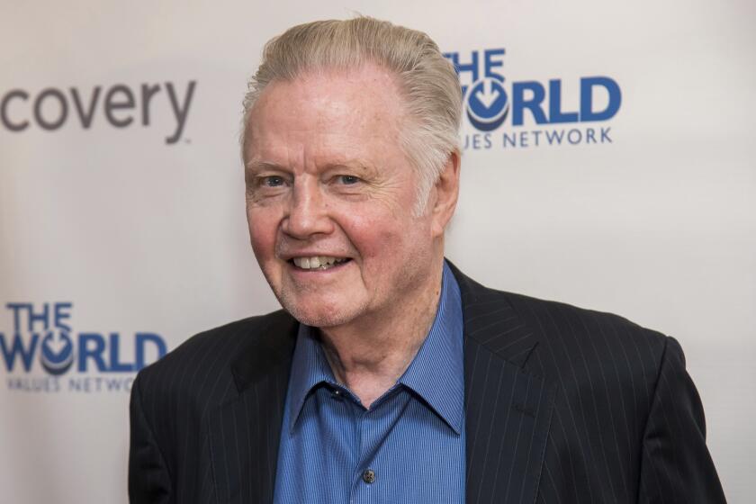 FILE - In this March 28, 2019, file photo, Jon Voight attends the Champions of Jewish Values International Awards gala at Carnegie Hall in New York. Oscar-winning actor Voight, singer and musician Alison Krauss and mystery writer James Patterson are among those being honored by President Donald Trump for their contributions to the arts or the humanities. The White House announced four recipients of the National Medal of Arts and four of the National Humanities Medal Sunday night, Nov. 17, 2019. (Photo by Charles Sykes/Invision/AP, File)