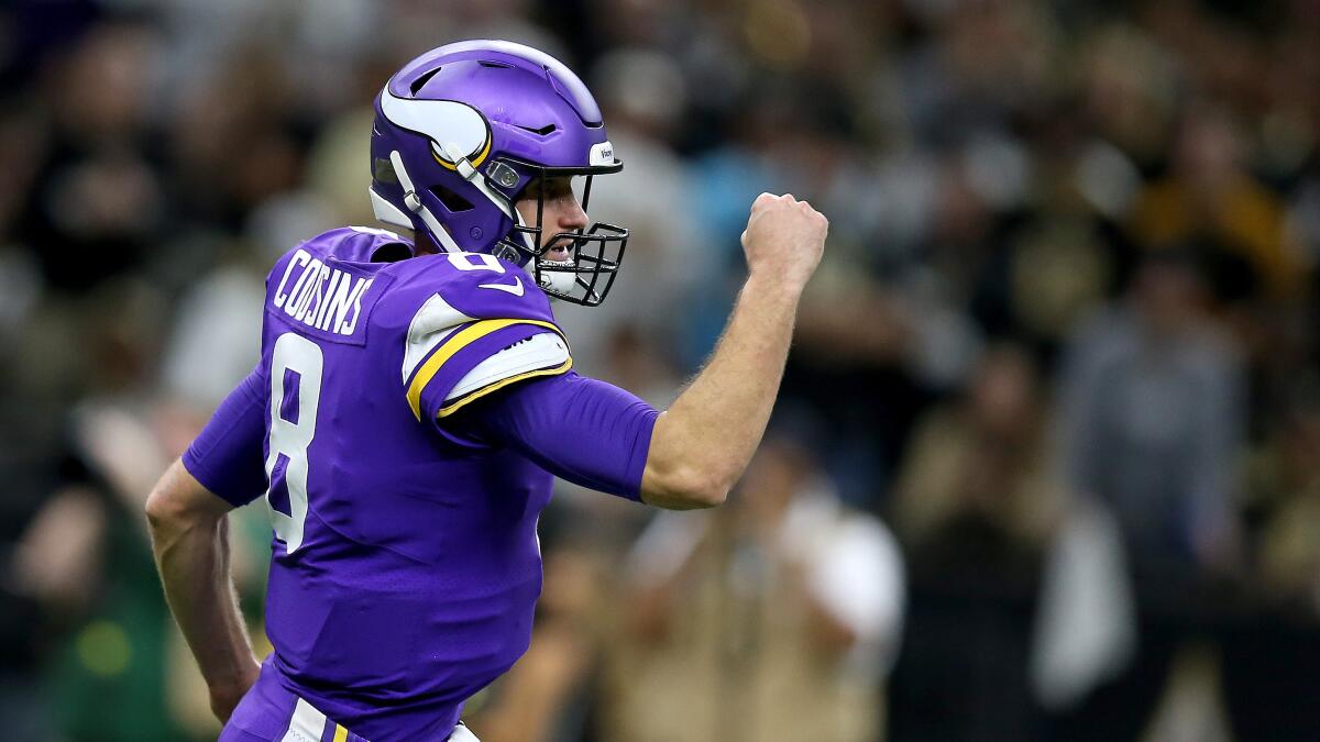 Vikings' Kirk Cousins needed to play sharp in the second half