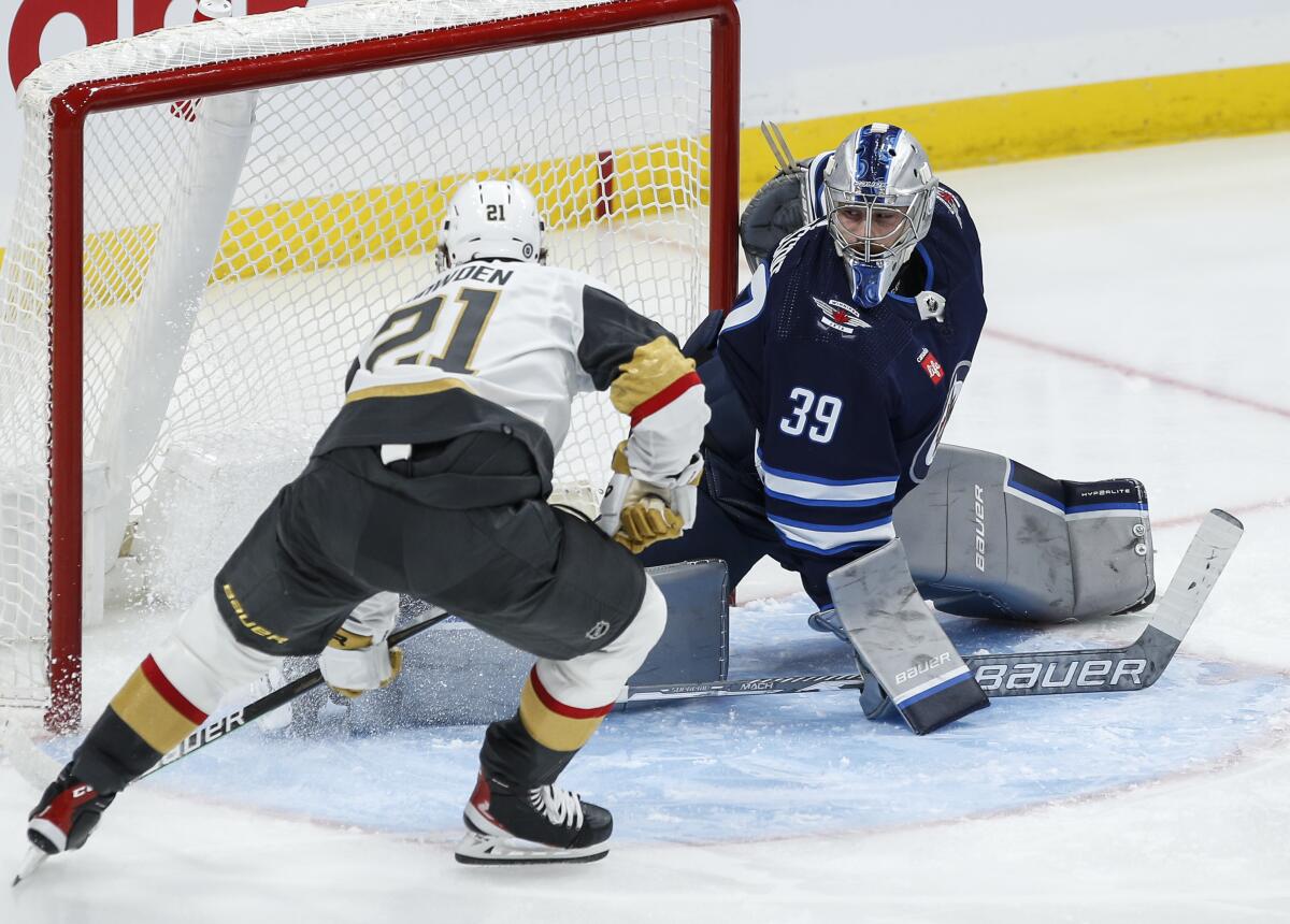 Golden Knights fall to Winnipeg Jets in NHL playoff opener, Golden Knights