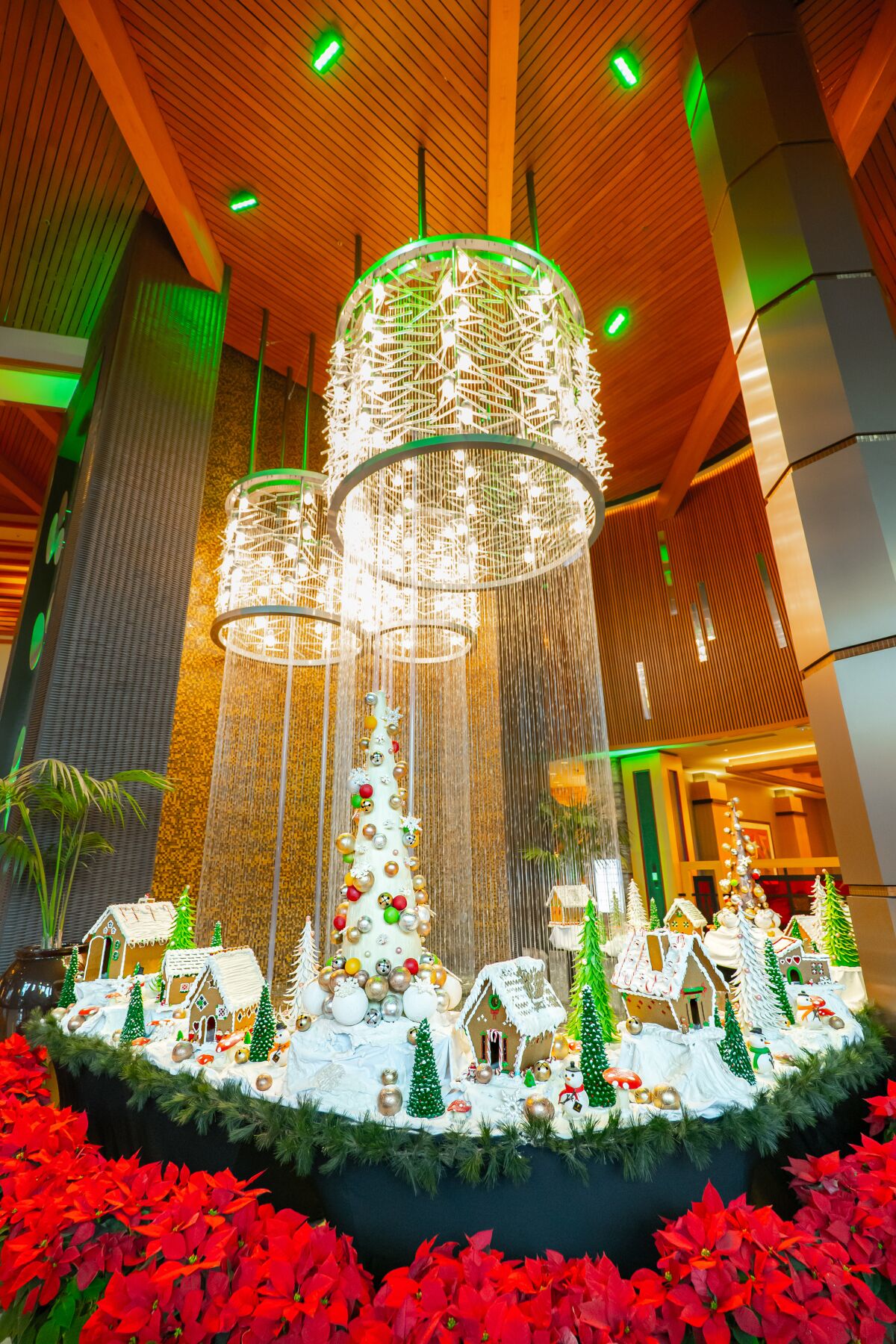 The massive gingerbread village on display this month at Pechanga Resort Casino in Temecula.
