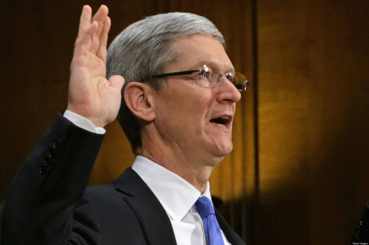 Apple CEO Timothy Cook testified before the Senate Homeland Security and the Senate Governmental Affairs Committee's Investigations Subcommittee in May about the company's offshore profits and tax strategies.