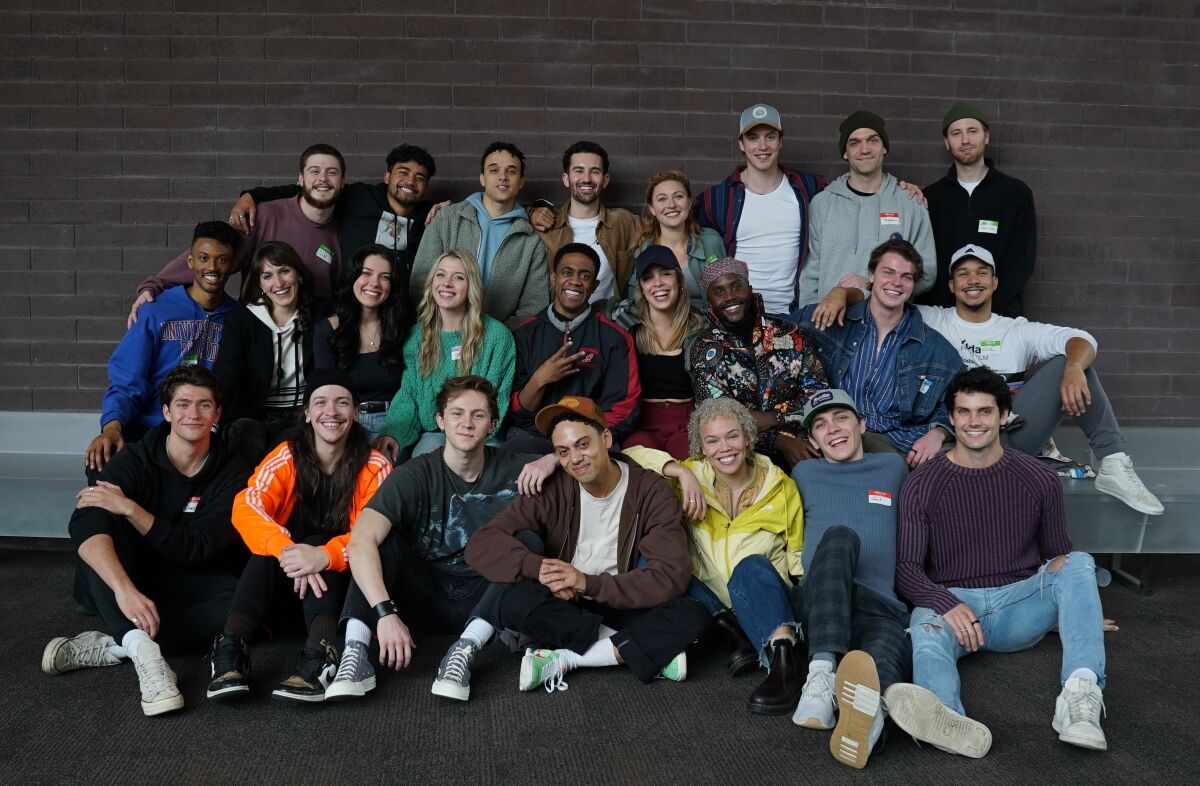 The cast of La Jolla Playhouse's upcoming world premiere musical "The Outsiders."