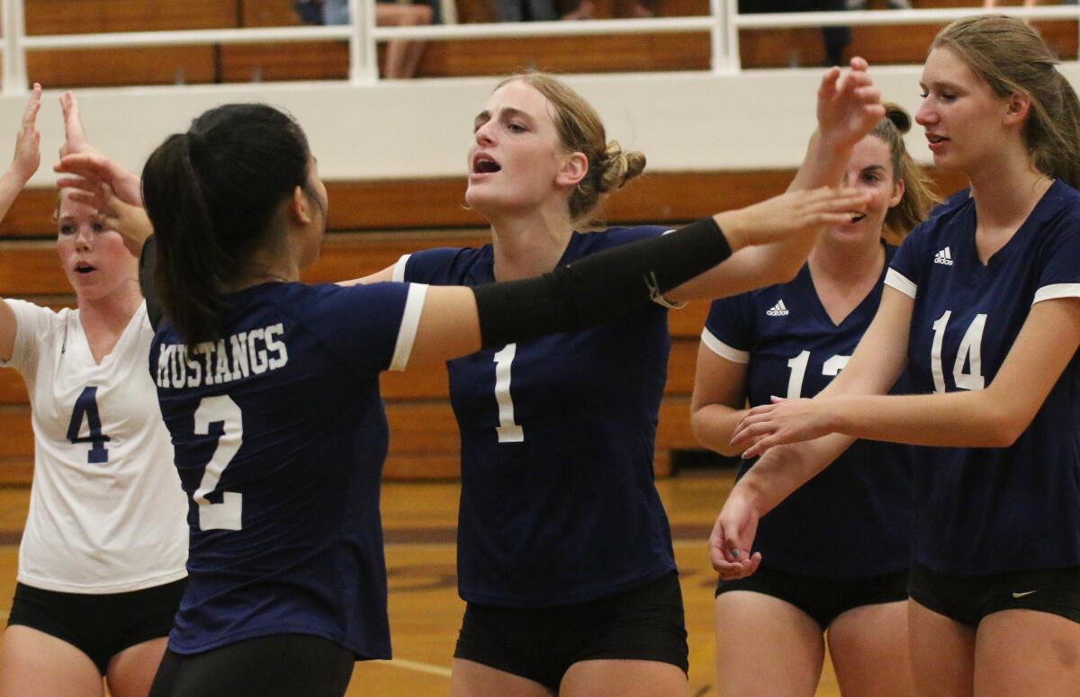 Joie Brown and the Mustangs had reason to celebrate Tuesday night.