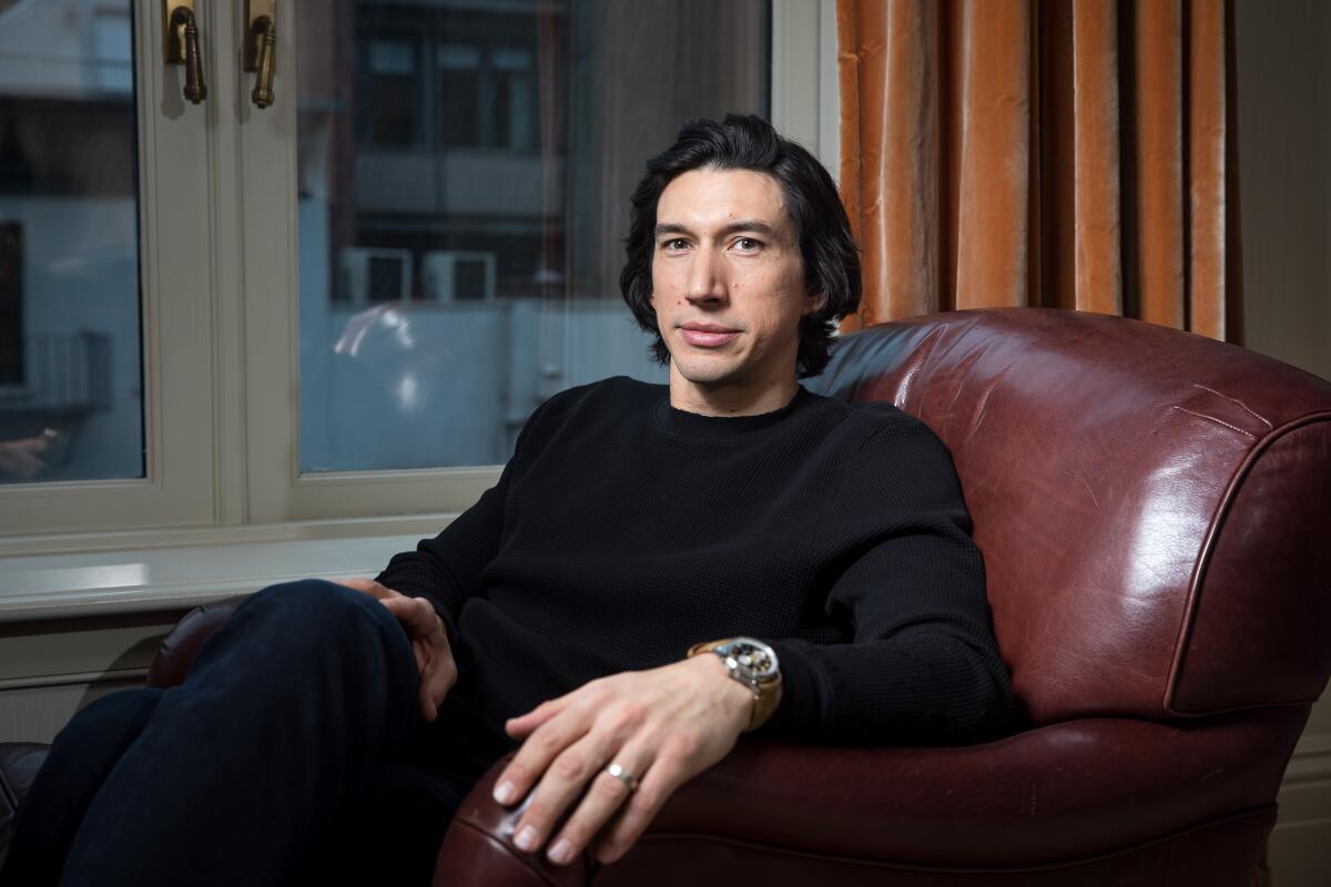 Adam Driver is nominated in the lead actor category for his role in "Marriage Story." 