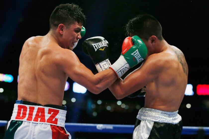 Joseph Diaz Jr., shown during a bout May 9, 2015, in Houston.