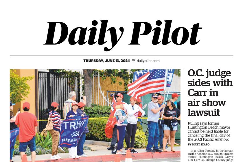 Front page of the Daily Pilot e-newspaper for Thursday, June 13, 2024.
