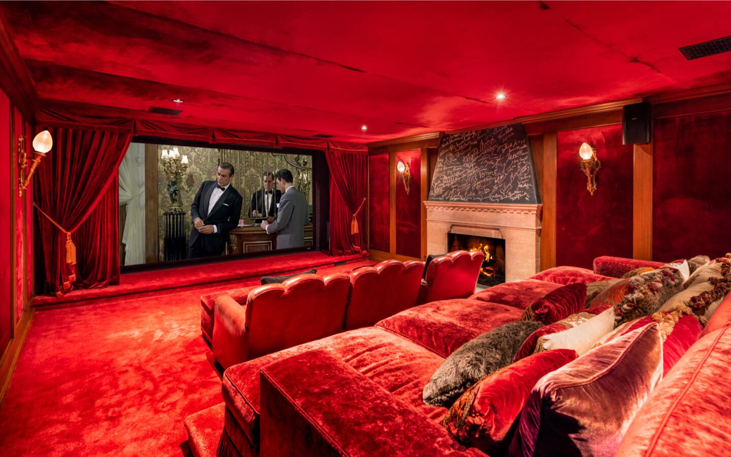 The screening room.