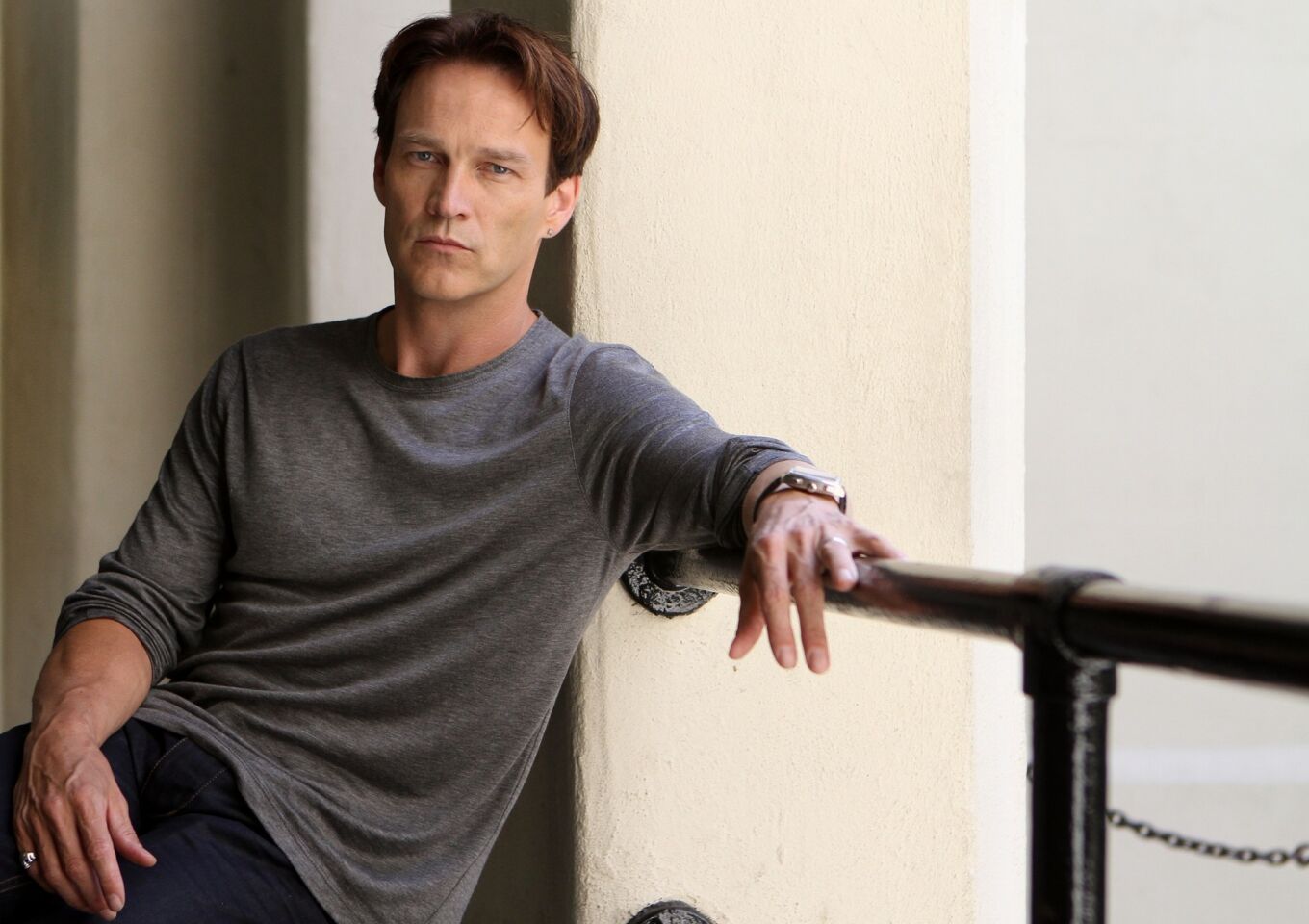 Stephen Moyer of the vampire series "True Blood" takes a role in the musical "Chicago" at the Hollywood Bowl.