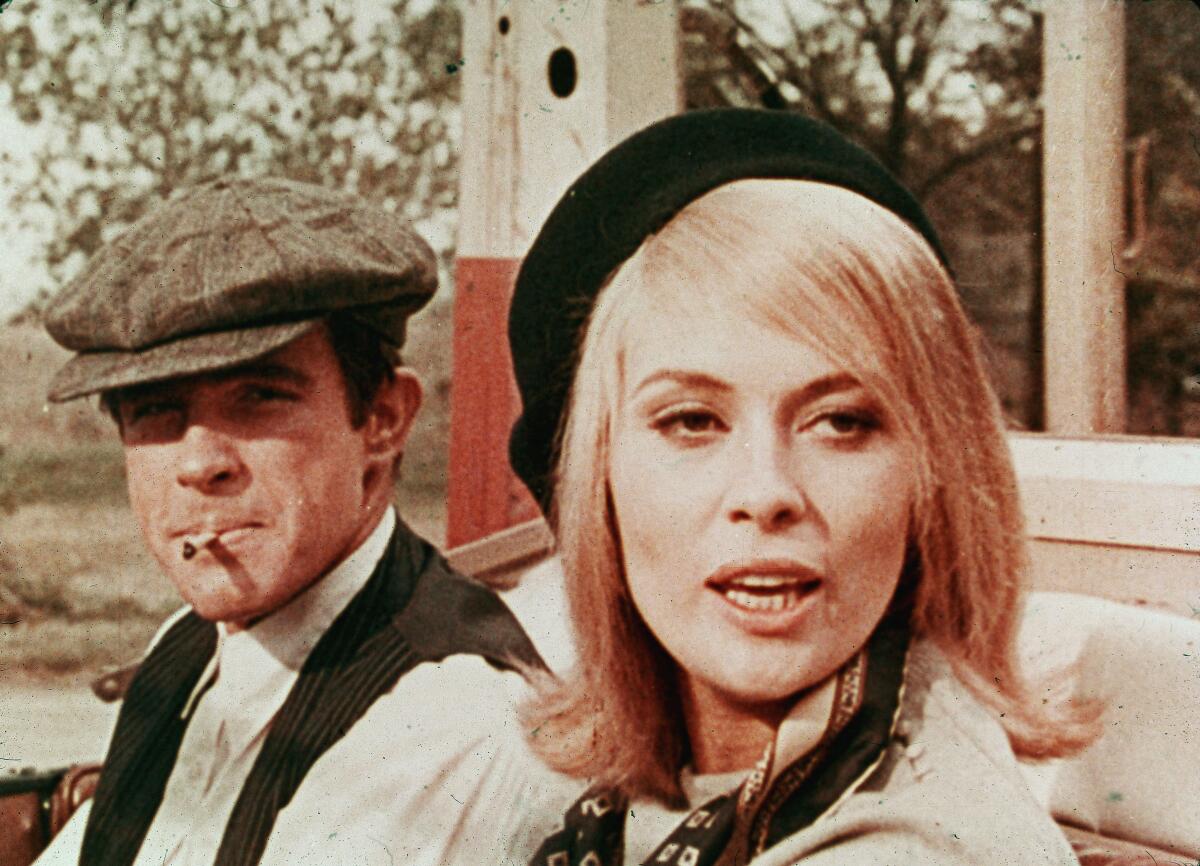 Warren Beatty and Faye Dunaway in "Bonnie And Clyde," 1967. 