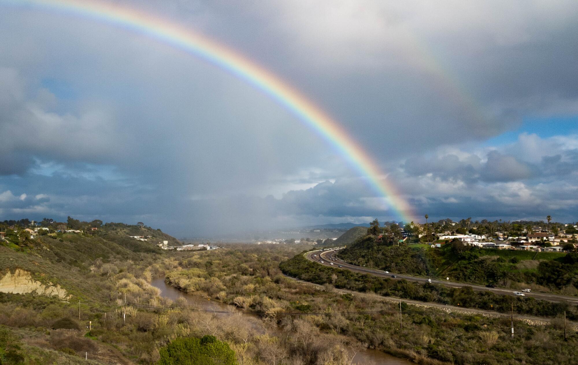 A rainbow Tuesday in Oceanside.