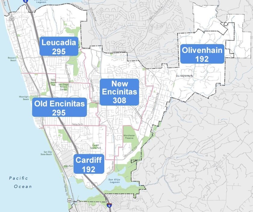 A map, which was on E-Town Hall, shows each community’s share of housing element units. Alongside E-Town Hall feedback, the city will invite proposals for the housing element from a possible community group.