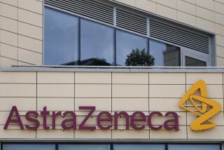 FILE - In this Saturday, July 18, 2020 file photo a general view of AstraZeneca offices and the corporate logo in Cambridge, England. AstraZeneca says late-stage trials of its COVID-19 vaccine were "highly effective'' in preventing disease. A vaccine developed by AstraZeneca and the University of Oxford prevented 70% of people from developing the coronavirus in late-stage trials, the team reported Monday Nov. 23, 2020.(AP Photo/Alastair Grant, File)