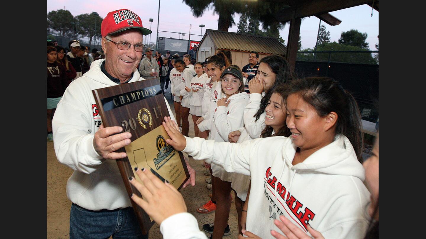 Photo Gallery: Glendale girls' tennis CIF Champions