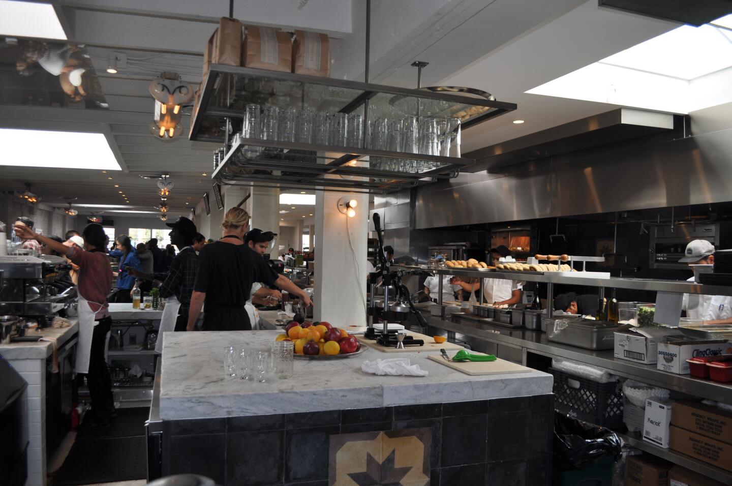 The open kitchen at Gjusta