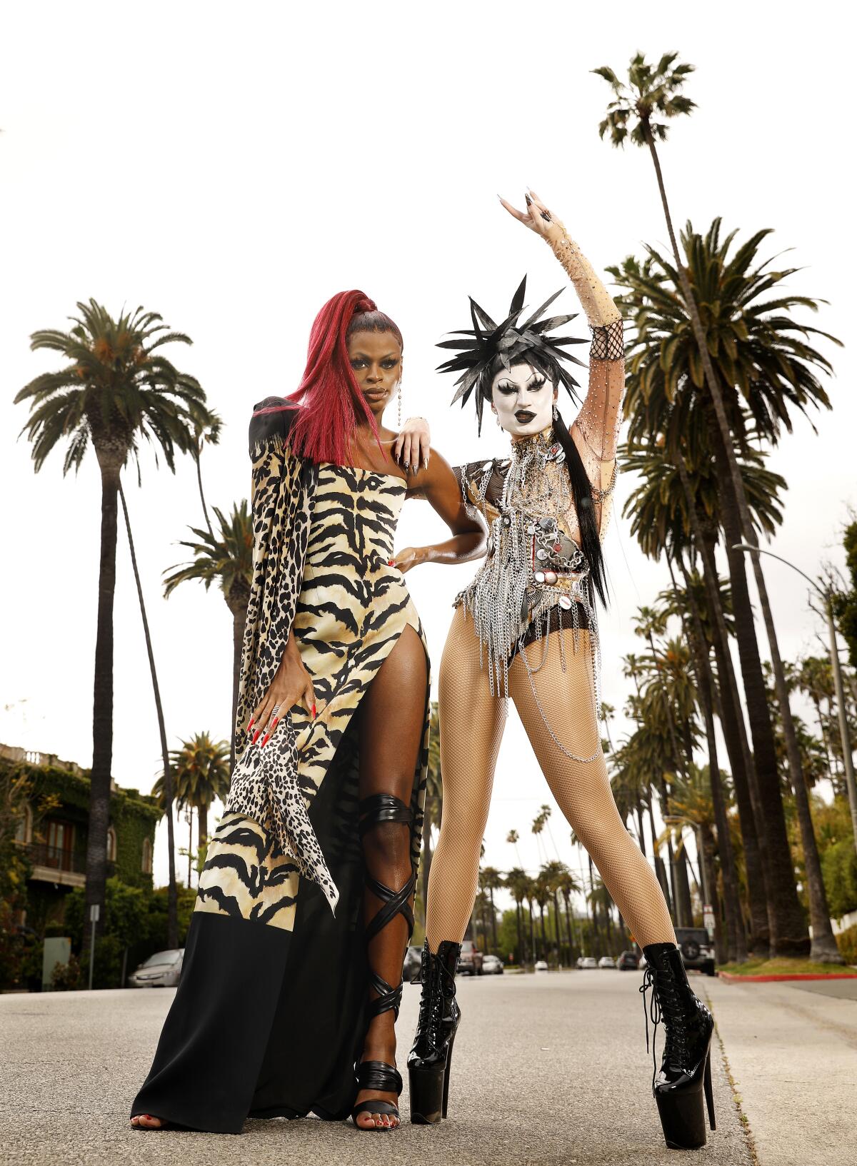  L.A. based drag queens Symone, left, and Gottmik.