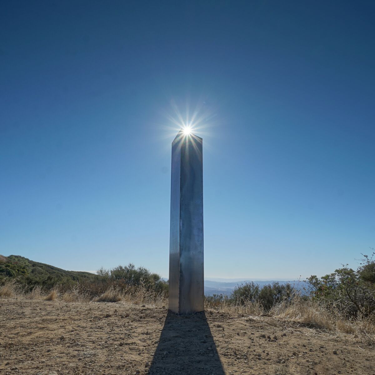 A monolith in San Luis Obispo.