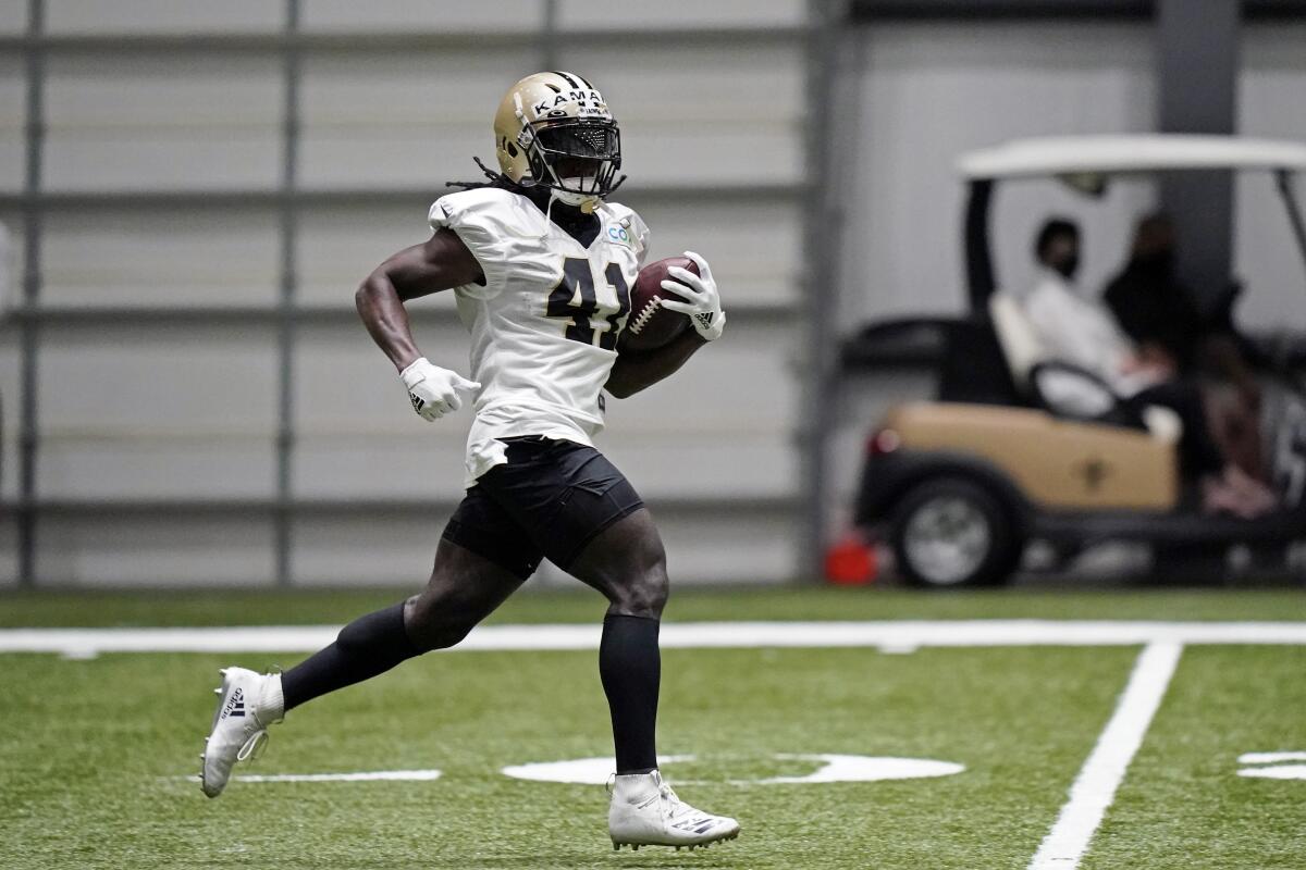 Alvin Kamara: New Orleans Saints running back could return for