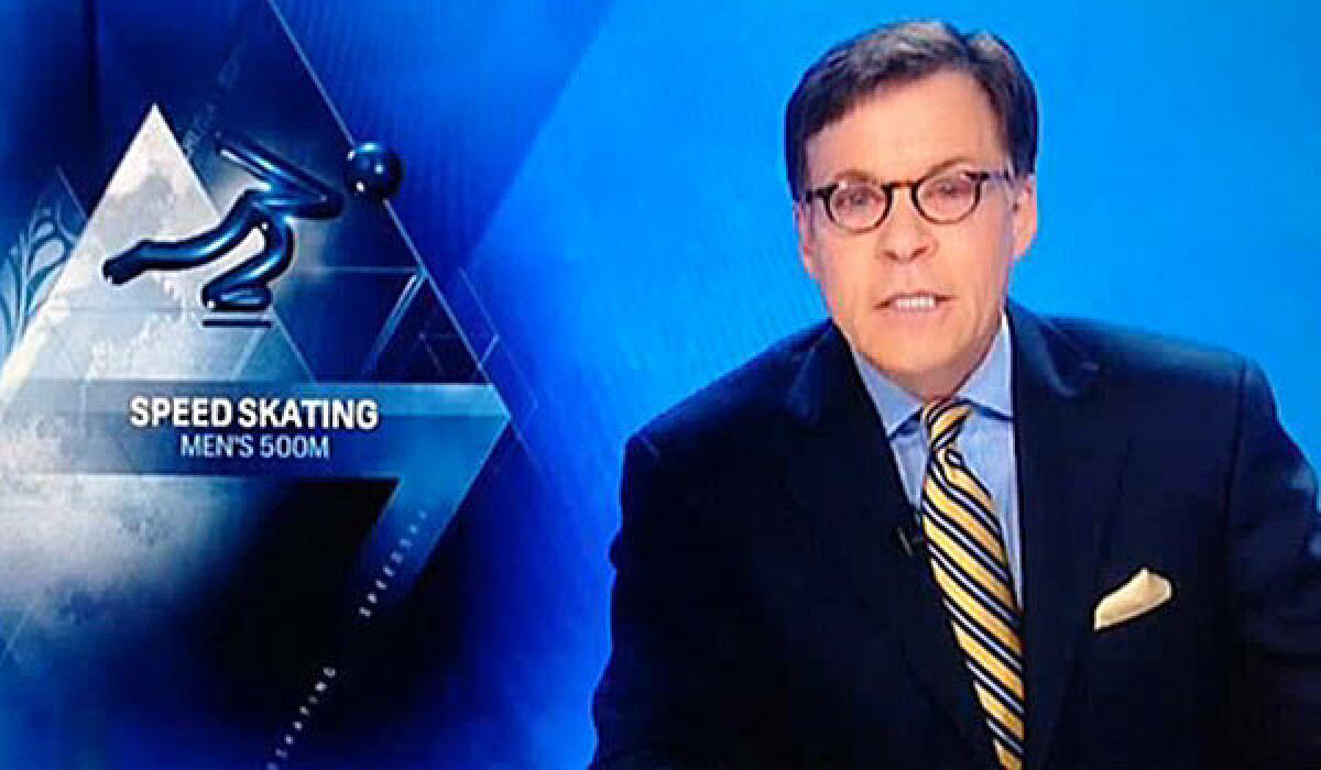 NBC broadcaster Bob Costas worked through an eye infection for the first several nights of the 2014 Sochi Olympics.