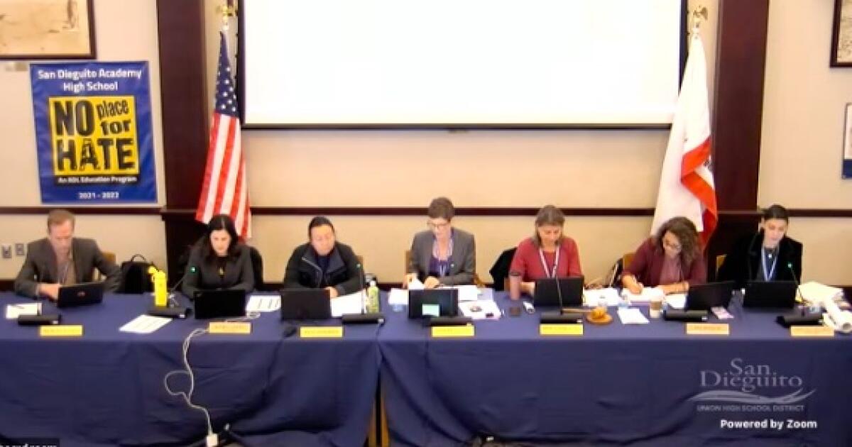 The San Dieguito board meets on Jan. 31.