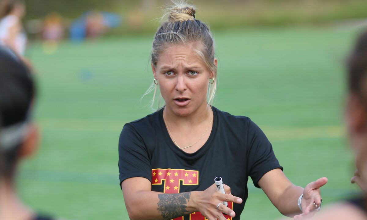 First-year Head Coach Courtney Spleen has the Falcons off to a solid start.