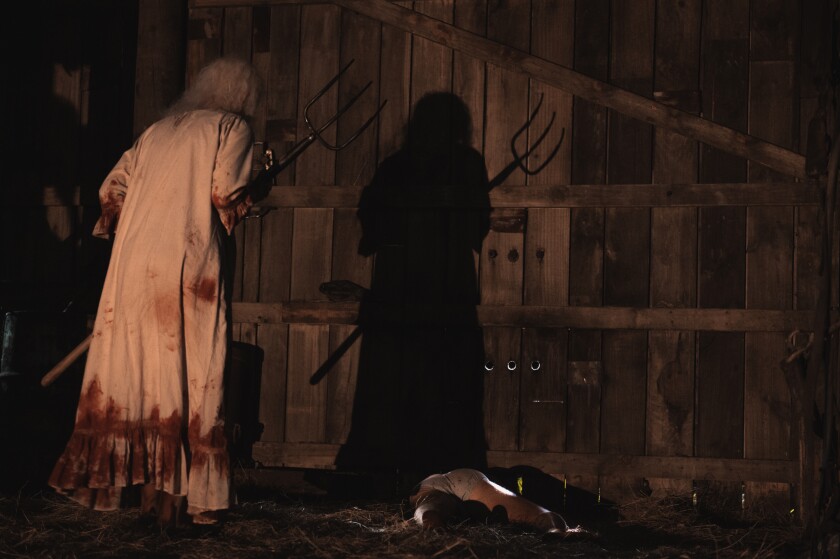 A scene from A24's "X"