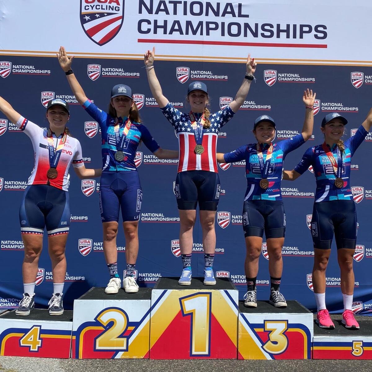 Eire Chen was third at the USA Cycling Nationals.