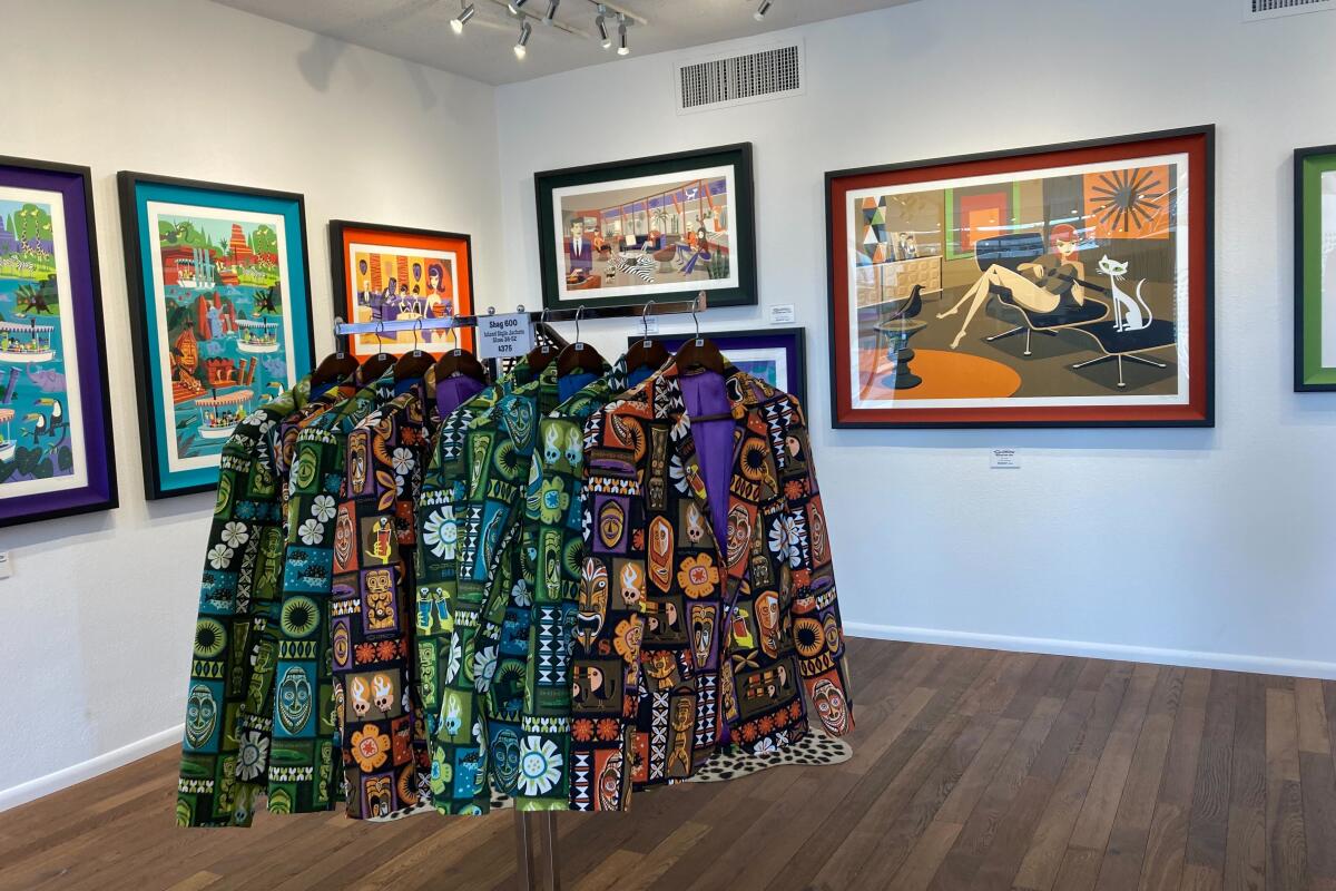 patterned jackets and prints inside the Shag Store 