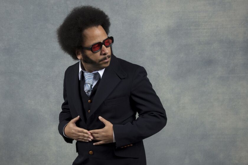 PARK CITY,UTAH --SATURDAY, JANUARY 20, 2018-- Director Boots Riley, from the film, âSorry to Bother Youâ photographed in the L.A. Times Studio at Chase Sapphire on Main, during the Sundance Film Festival in Park City, Utah, Jan. 20, 2018. (Jay L. Clendenin / Los Angeles Times)
