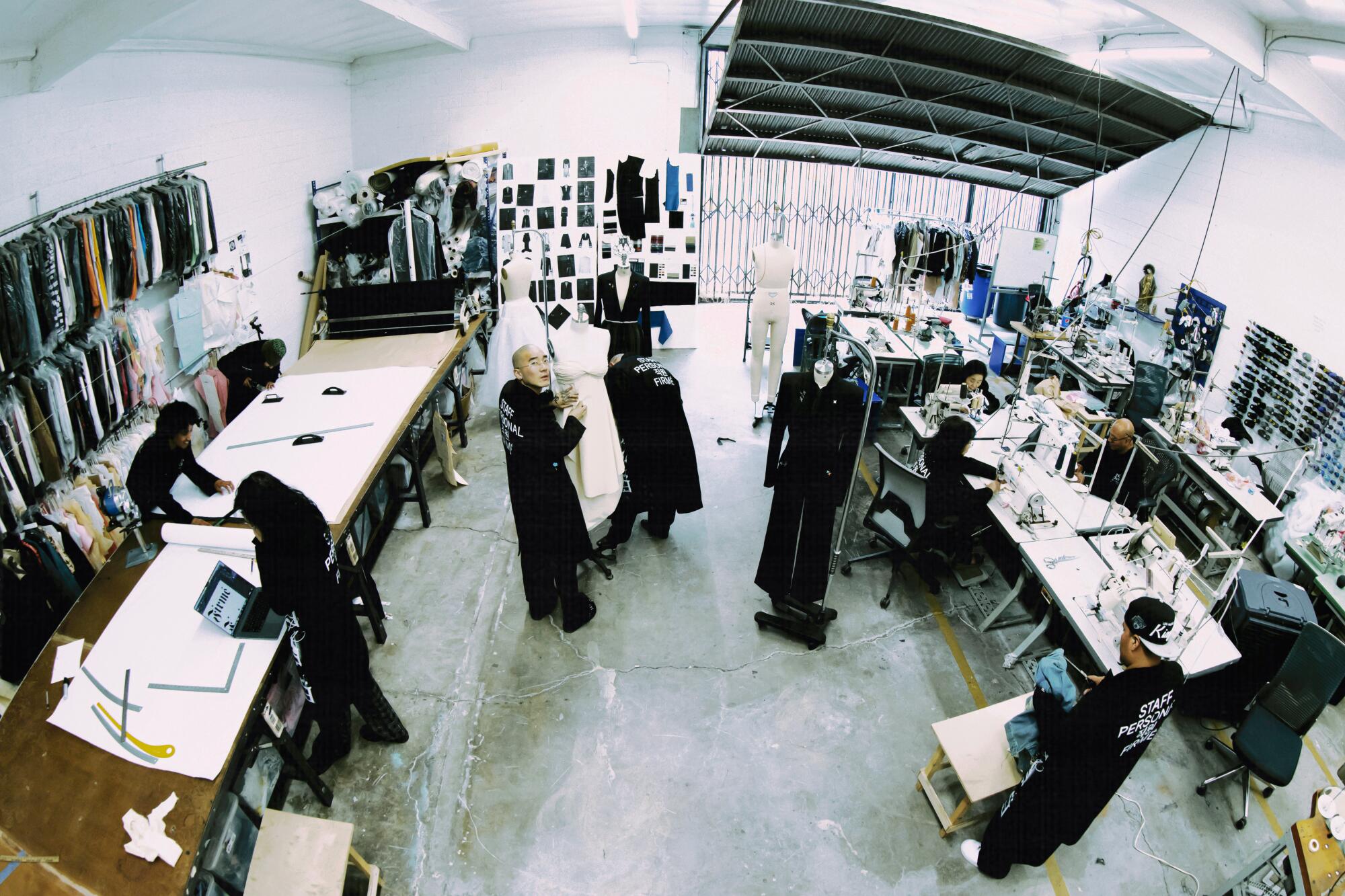 Firme Atelier's team in their studio.
