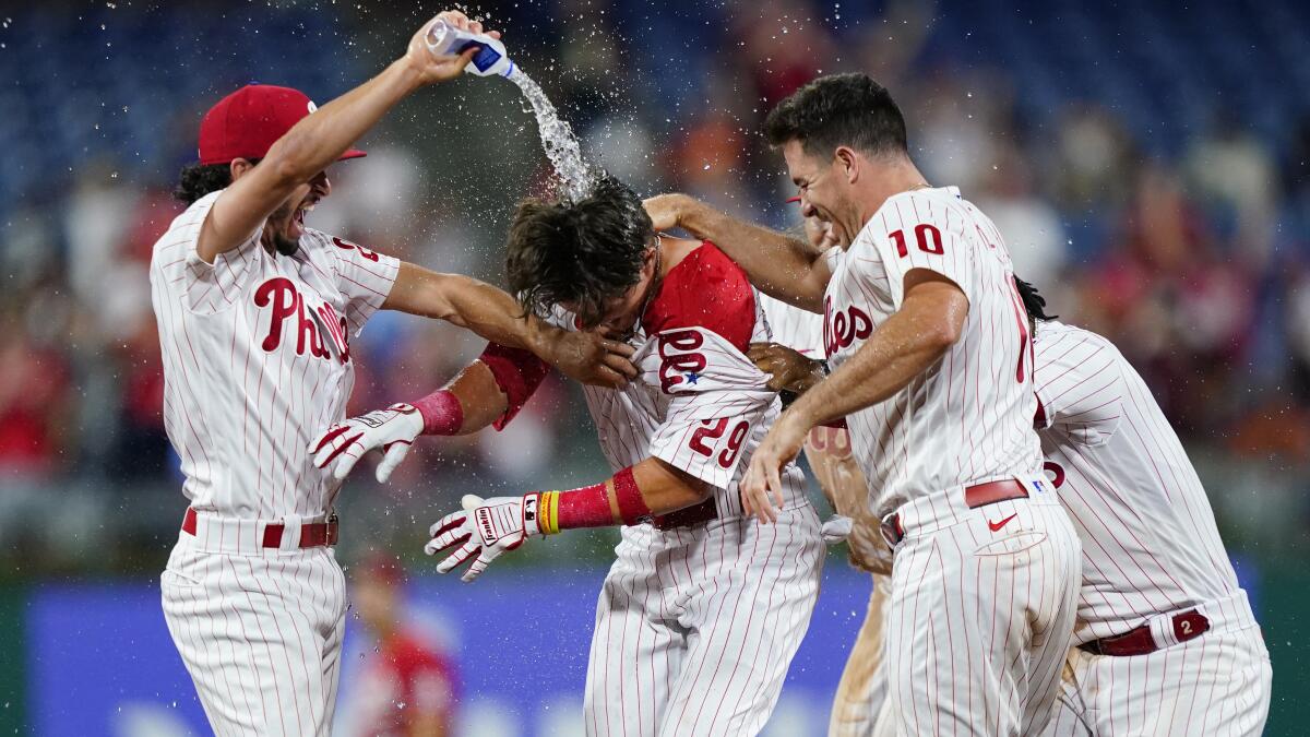 MLB Wild Card: Bryson Stott, Nick Maton lead Phillies to walk-off win over  Reds – NBC Sports Philadelphia