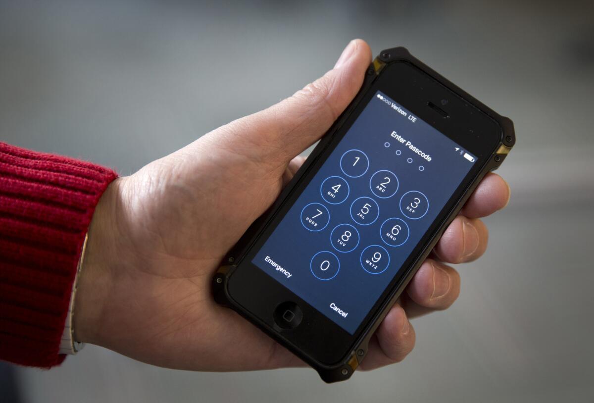 In a Glendale case, the FBI wants the fingerprint of Paytsar Bkhchadzhyan so her iPhone can be unlocked.