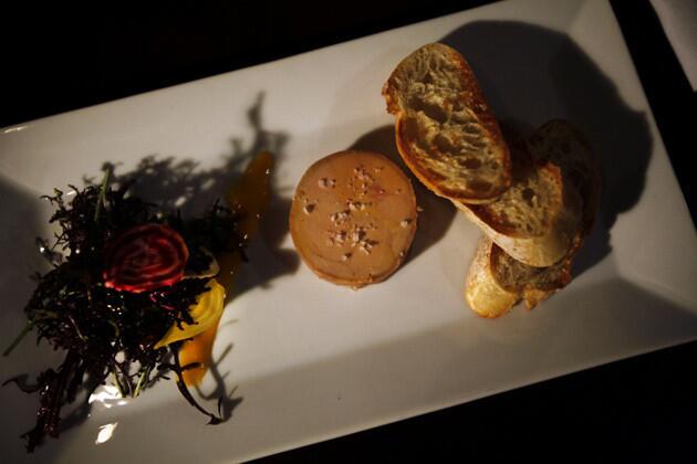 The foie gras au torchon can be ordered as a supplement to the prix fixe menu for $20 more.