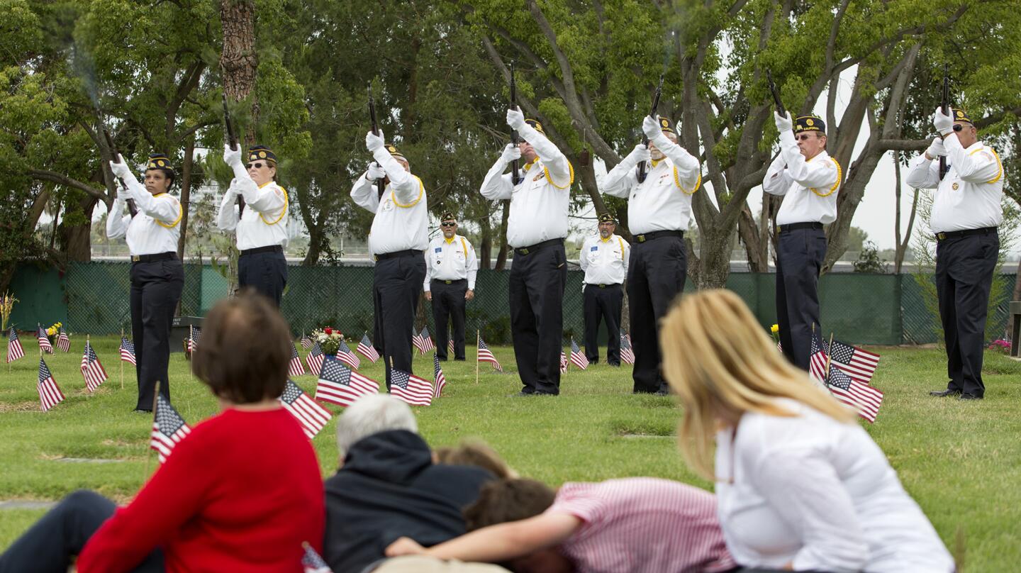 Photo Gallery: Memorial Day service at Pacific View Memorial Park and Mortuary