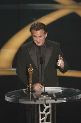 Although he ended his speech preaching to the choir about California's Prop. 8, best actor winner Sean Penn started off with a cheerful greeting to "You Commie, homo-loving sons-of-a-gun" and acknowledged that "I know how hard I make it to appreciate me ... often." Graciously welcoming fellow nominee Mickey Rourke "back into the ring" only added to the impression that Jeff Spicoli might be mellowing. It's about time. Related: 'Slumdog' strikes it rich with 8 Oscar wins Related: 2009 Oscar scorecard Related: Gallery: Oscar arrivals Related: Gallery: Red Carpet Rewind: Oscars 2009 Related: Review: The Oscars show itself was puttin' on the fritz Related: 'Slumdog,' Winslet and Penn: No surprises at the Kodak Related: For Heath Ledger, a bittersweet salute Related: Big Picture: Not exactly an enchanted evening