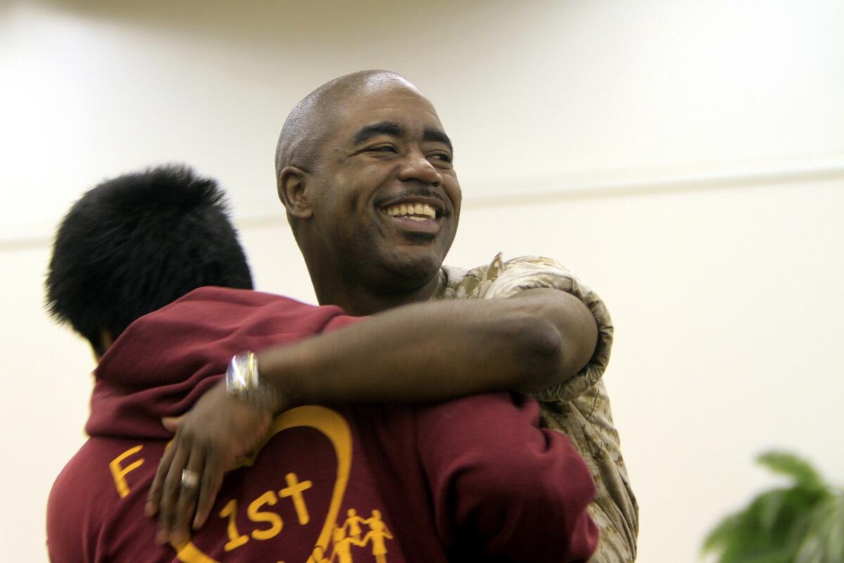 Kelvin McFarland shown in 2011 at a program he ran in Pasadena called Family First Growth Camp.