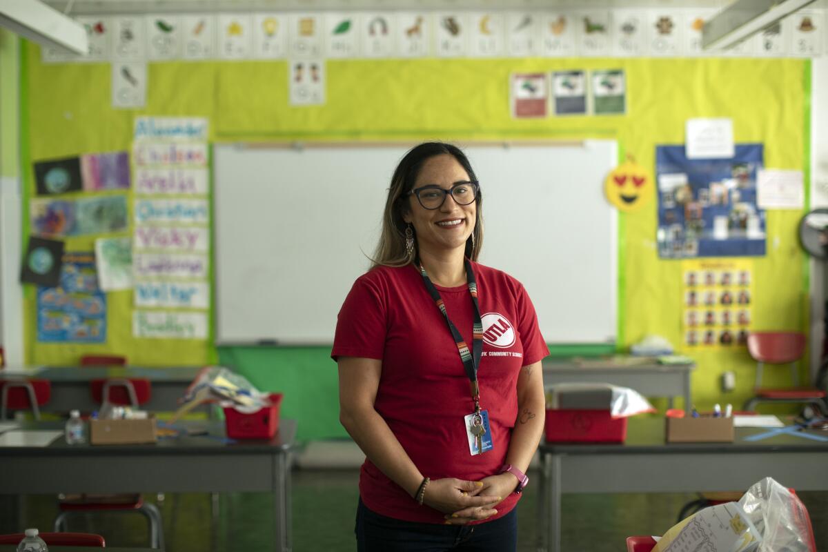 Jesenia Chavez is a kindergarten and first-grade teacher at UCLA Community School in Los Angeles. 