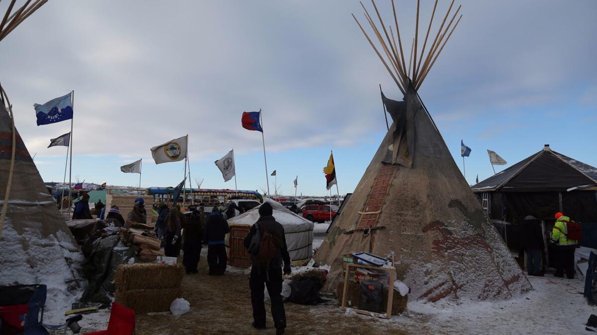Thousands of Native Americans, veterans and environmentalists created an encampment in rural North Dakota to protest the proposed Dakota Access oil pipeline.