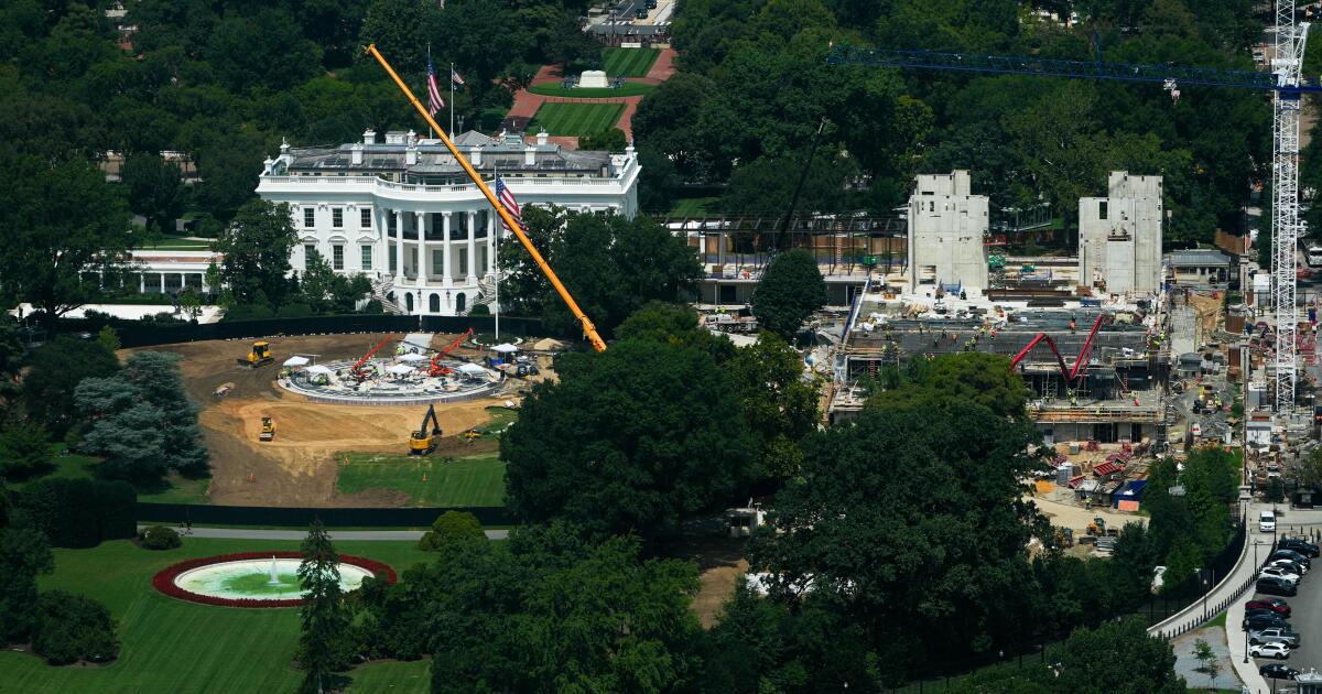 Trump cites national security as Supreme Court weighs challenge to ballroom