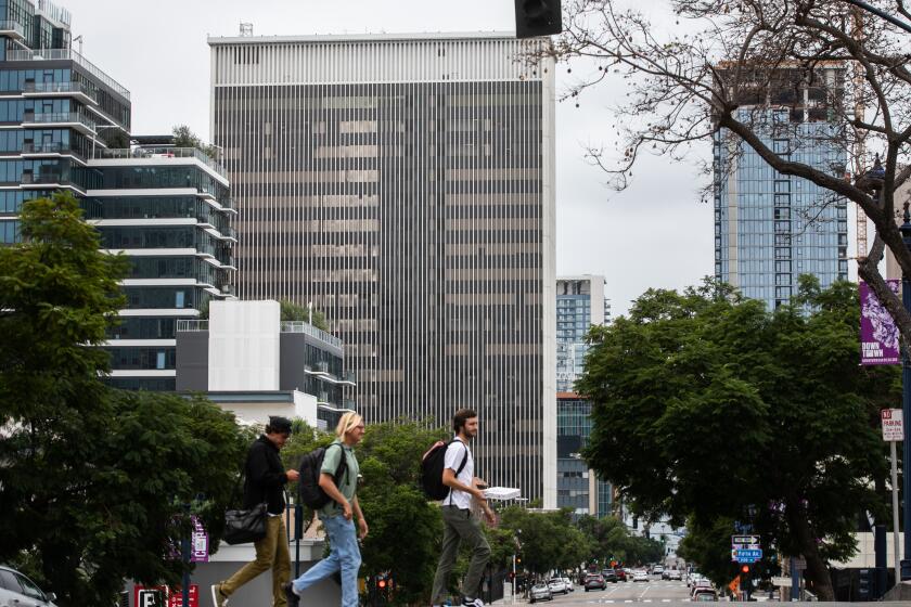 San Diego, CA - October 03: A view of 101 Ash Street from Cortez Hill in San Diego, CA on Monday, Oct. 3, 2022. (Adriana Heldiz / The San Diego Union-Tribune)