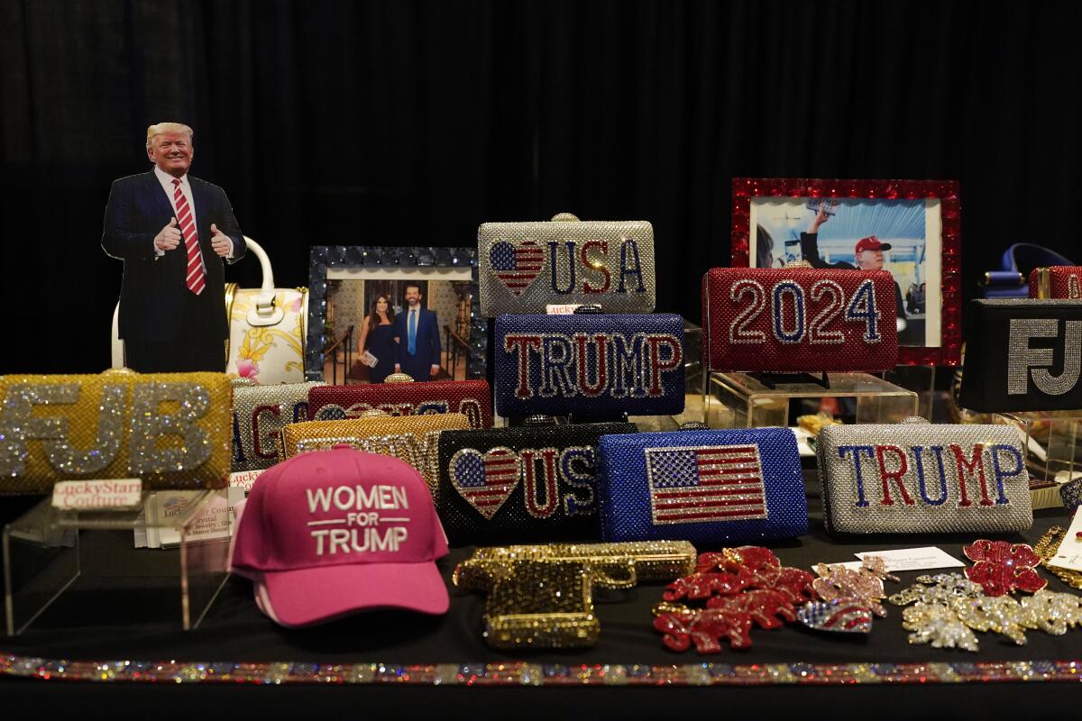 El expresidente Donald Trump en la Convención del Partido Republicano de California, en Anaheim, California.