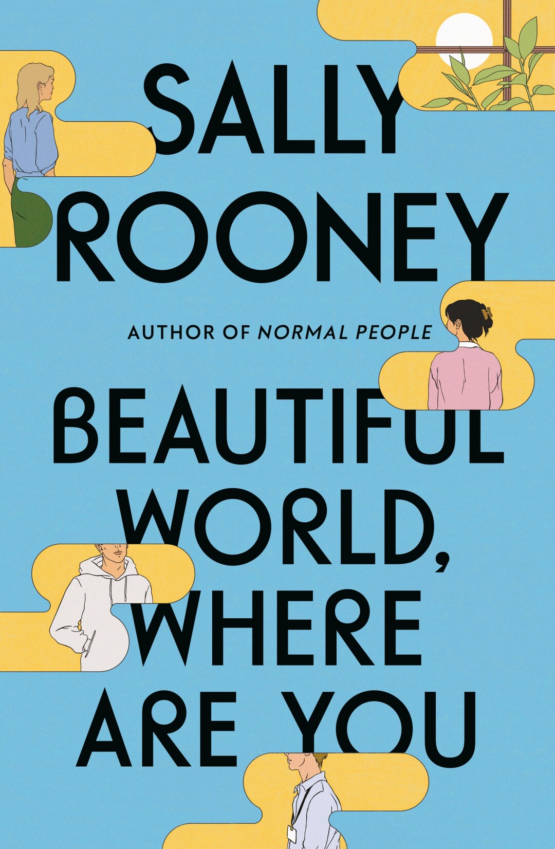 The illustrated cover of "Beautiful people, where are you," by Sally Rooney