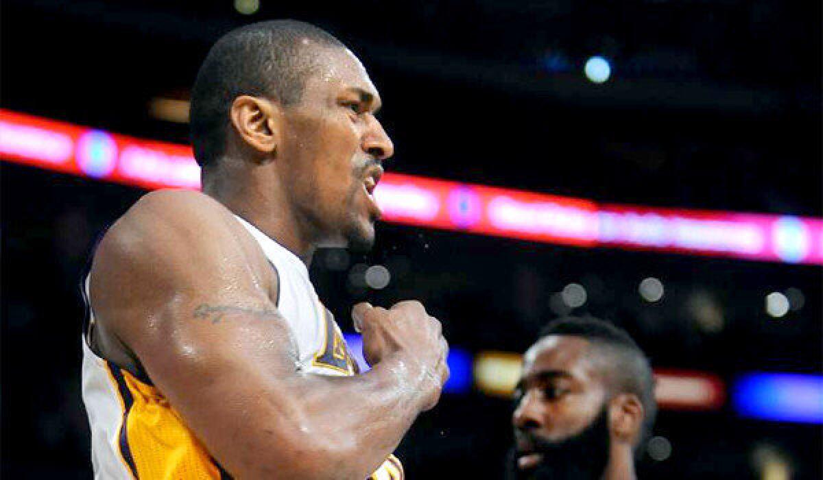 If the Lakers choose to use their one-time amnesty on Metta World Peace, the organization could save about $14.8 million.