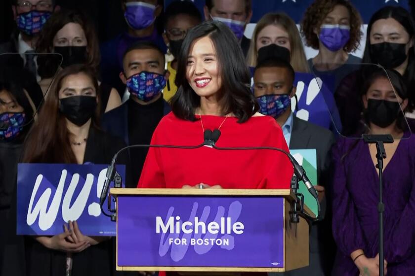 Boston voters for the first time elected an Asian American woman as mayor. The city had previously only elected white men as mayor.