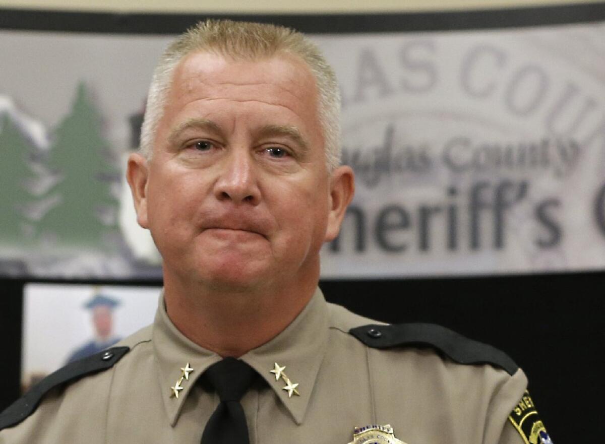 Douglas Conty Sheriff John Hanlin has refused to use the name of the man who shot to death nine people at an Oregon community college.