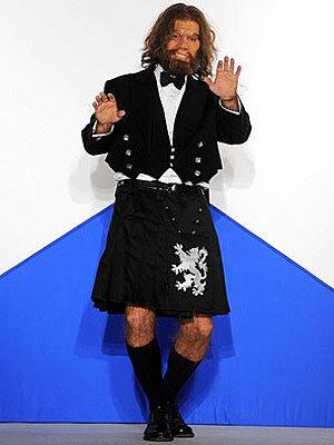 The GEICO Caveman attends the Seventh Annual Dressed to Kilt charity fashion