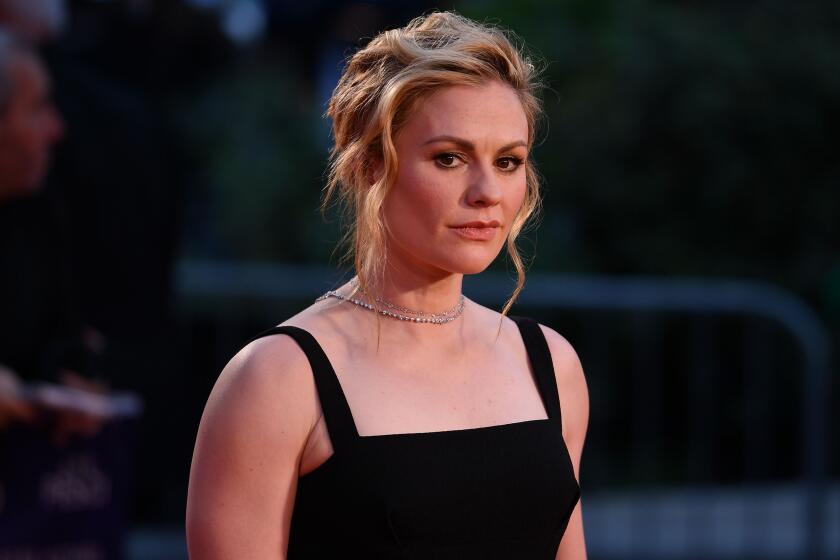 Anna Paquin arrives at the world premiere of "The Irishman" in October.